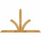 Ekena Millwork Richland Rough Sawn Timber Gable Bracket, Western Red Cedar, 72"W x 42"H x 2"D x 4"F, 14/12 Pitch GBW072X42X0204RIC00RWR - alternate 1